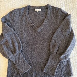 Madewell Charcoal V-Neck Sweater